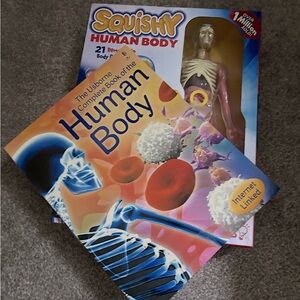Squishy Human Body 21‎ removable parts + The Usborne Complete Human Body Book 📕